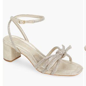 [New In Box, NBW] Loeffler Randall Mikel Bow Sandal | Silver | Size 9.5